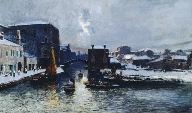 Chioggia sotto la neve
